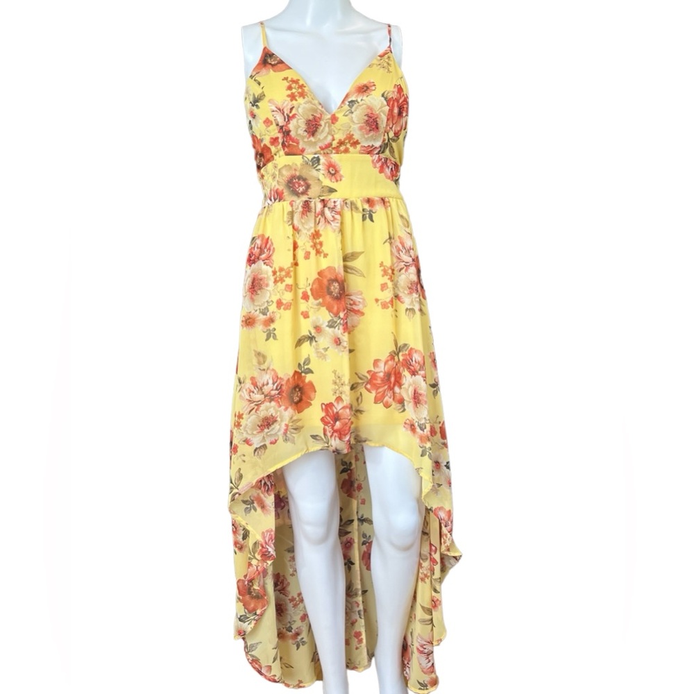Love Tree - Womens Floral Hi-Low Summer Dress Sz. SM